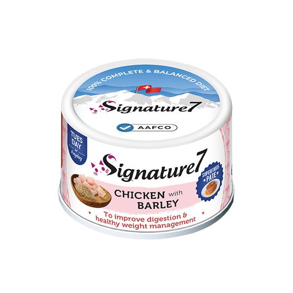 Signature7 Chicken with Barley to Improve Digestion and Healthy Weight Management (Tuesday) 80g - Mickey's Pets Store