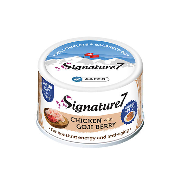 Signature7 Chicken with Goji Berry for Boosting Energy and Anti-Aging (Saturday) 80g - Mickey's Pets Store