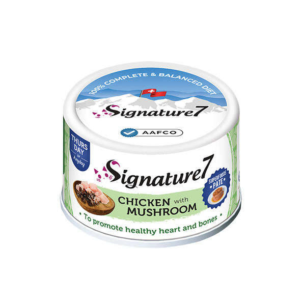 Signature7 Chicken with Mushroom to Promote Healthy Heart and Bones (Thursday) 80g - Mickey's Pets Store