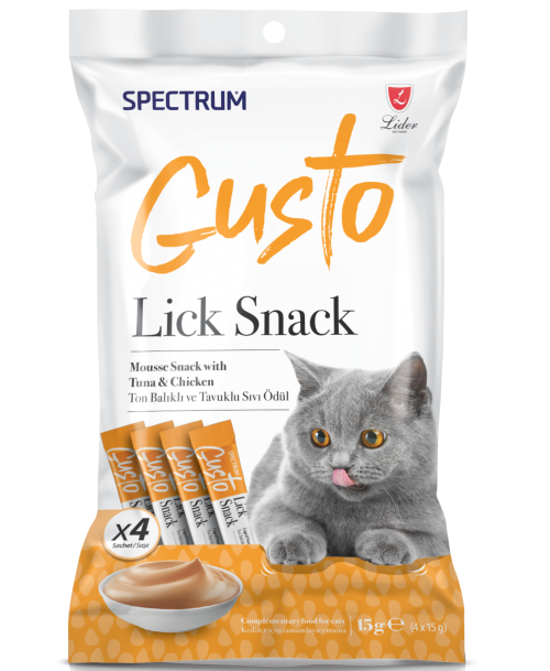 Spectrum Gusto Lick Snack Tuna and Chicken - Mickey's Pets Store