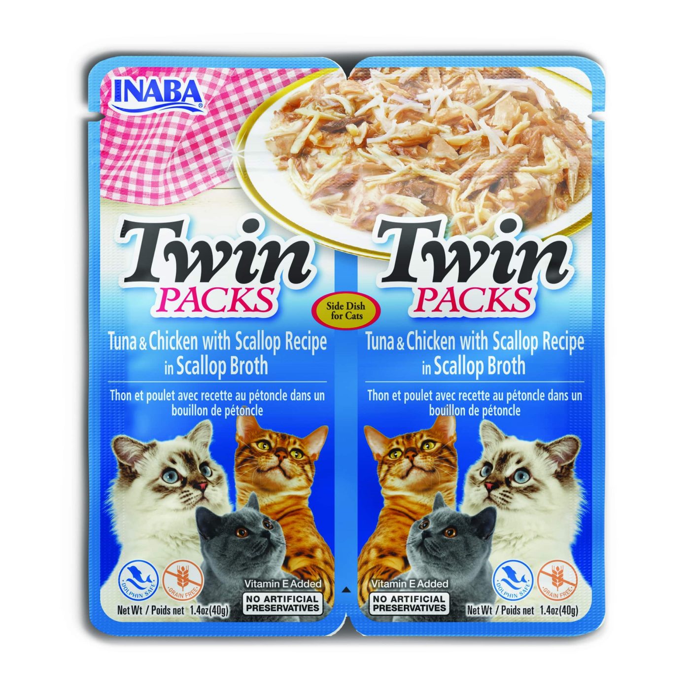 Twins Tuna & Chicken with Scallop Recipe in Scallop Broth - Mickey's Pets Store