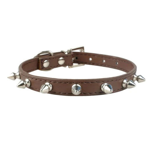 Spiked Studded PU Leather Dog Collars for Small and Medium Dogs - Mickey's Pets Store