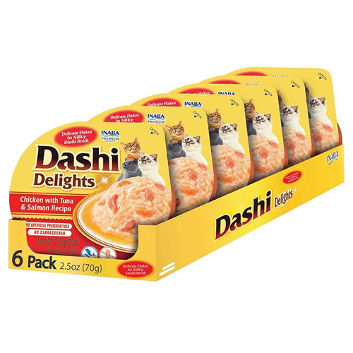 INABA Dashi Delights for Cats Shredded Chicken with Bonito Flake Broth 70g - Mickey's Pets Store
