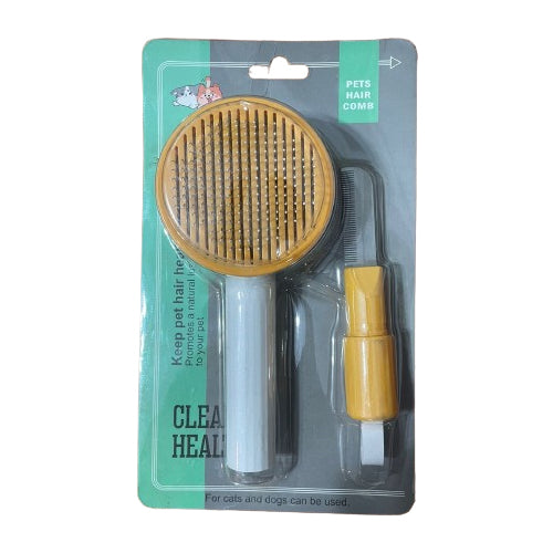 Colorful Oust Button Brush for Cats - Mickey's Pets Store