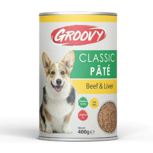 Groovy Classic Dog Pate Beef and Liver 400g - Mickey's Pets Store