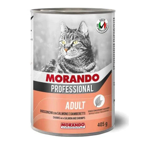 Morando Professional Cat Chunks with Salmon Shrimps 405g - Mickey's Pets Store