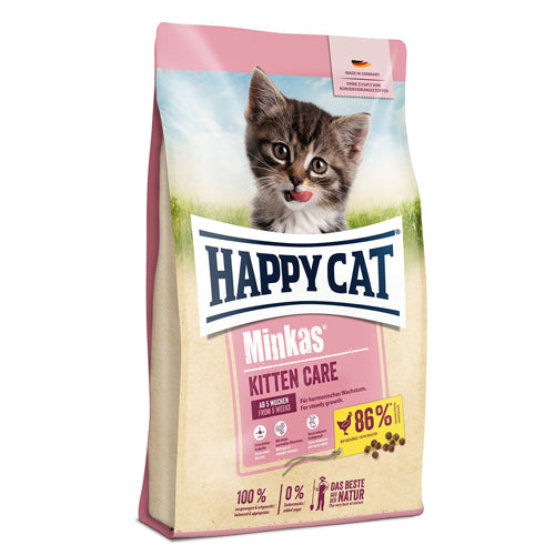 Happy Cat Minkas Dry Food with Chicken for Kittens 1.5Kg - Mickey's Pets Store