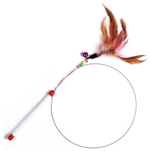 Cat Feather Wand Toy - Mickey's Pets Store