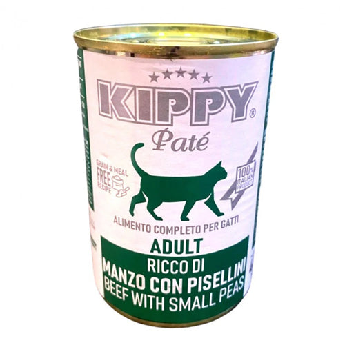 KIPPY Pate Rich in BEEF with Small PEAS for Adult Cats 400g - Mickey's Pets Store