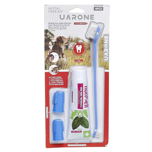 Uarone Toothpaste and Toothbrush For Cats and Dogs - Mickey's Pets Store