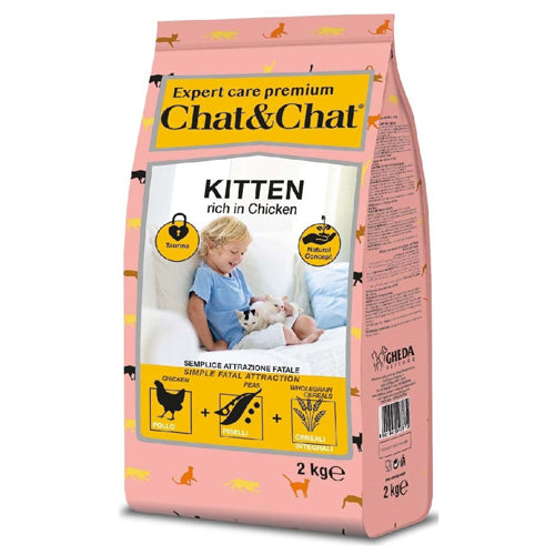 Expert Chat and Chat Kitten Rich in Chicken Dry Food 15Kg - Mickey's Pets Store