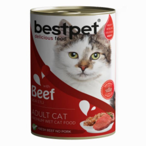 BestPet Delicious Food Cat Wet Food with Beef 400g - Mickey's Pets Store