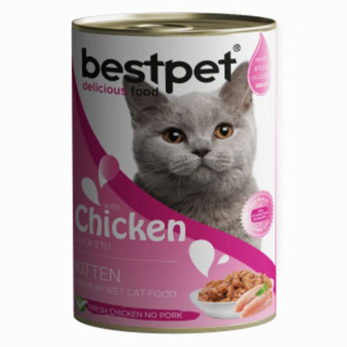 BestPet Delicious Food Cat Wet Food with Chicken Kitten 400g - Mickey's Pets Store