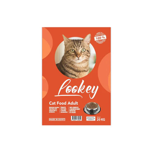Lookey Adult Cat Dry Food 20Kg - Mickey's Pets Store