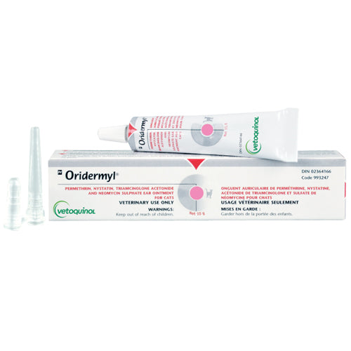 Vetoquinol Oridermyl for Dogs and Cats Ear Ointment 10g - Mickey's Pets Store