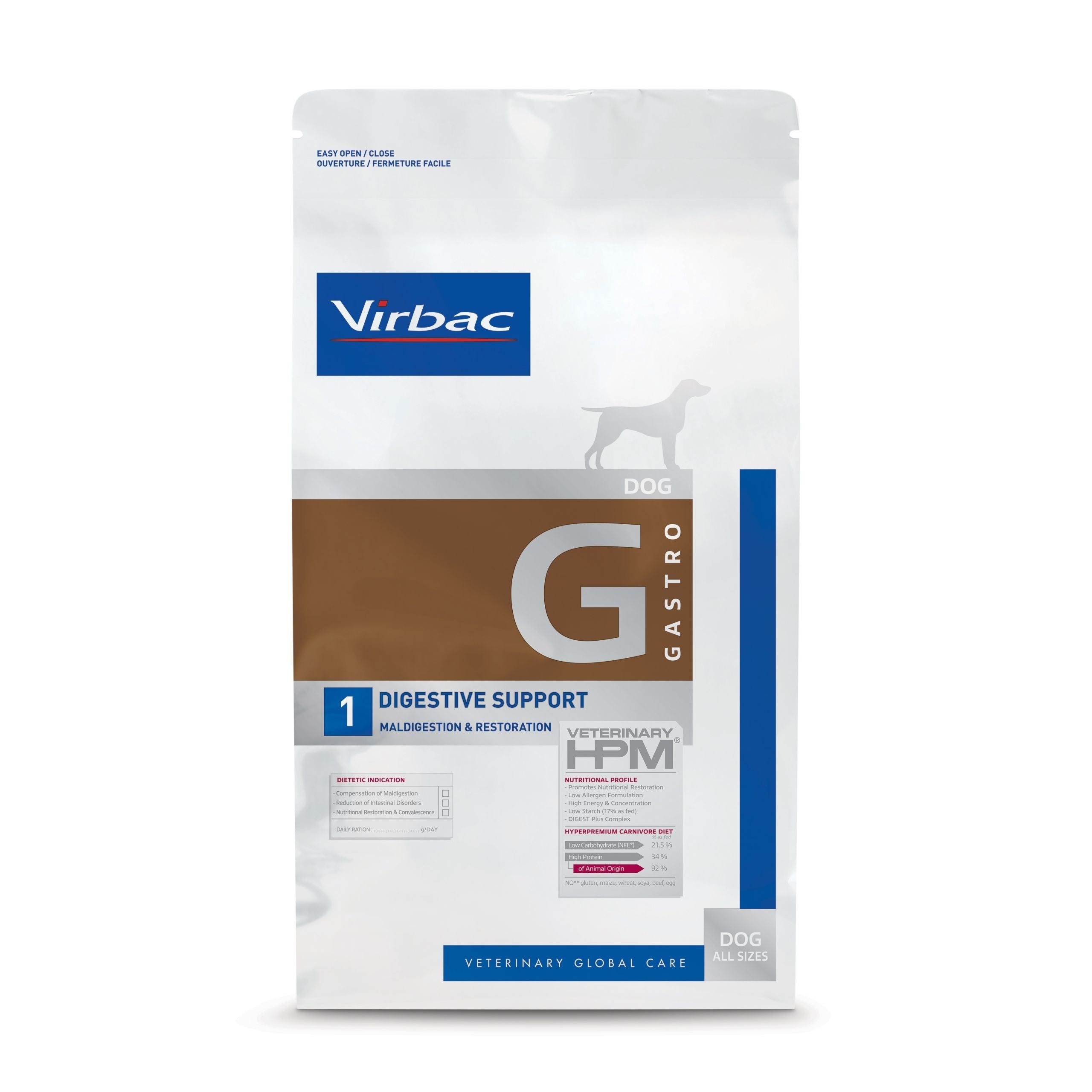 Virbac Digestive Support Dog Food G1 For Digestive Issues (1.5kg) - Mickey's Pets Store