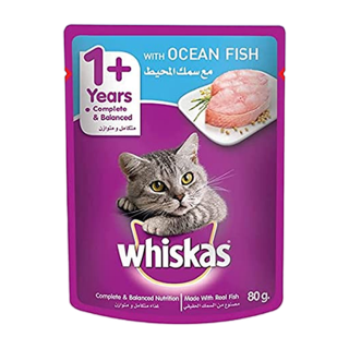 Whiskas® Wet Cat Food for Adult Cats (1+Years), Ocean Fish, - Mickey's Pets Store
