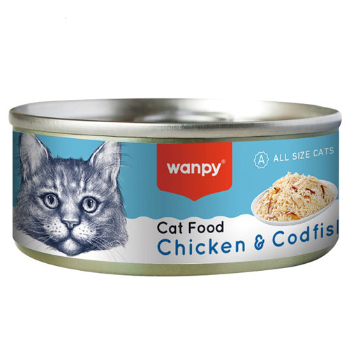 Wanpy Cat Food with Chicken and Salmon Wet Cat Food Can 95g - Mickey's Pets Store