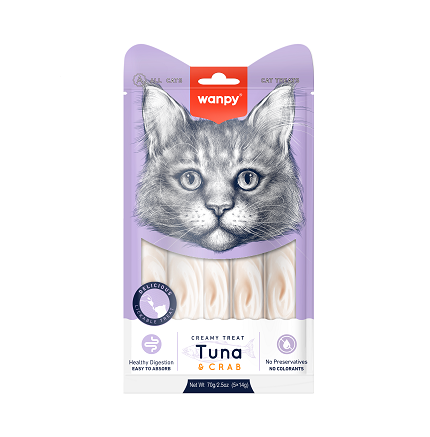 Wanpy Creamy Treat Tuna & Crab flavor for Cats - Mickey's Pets Store