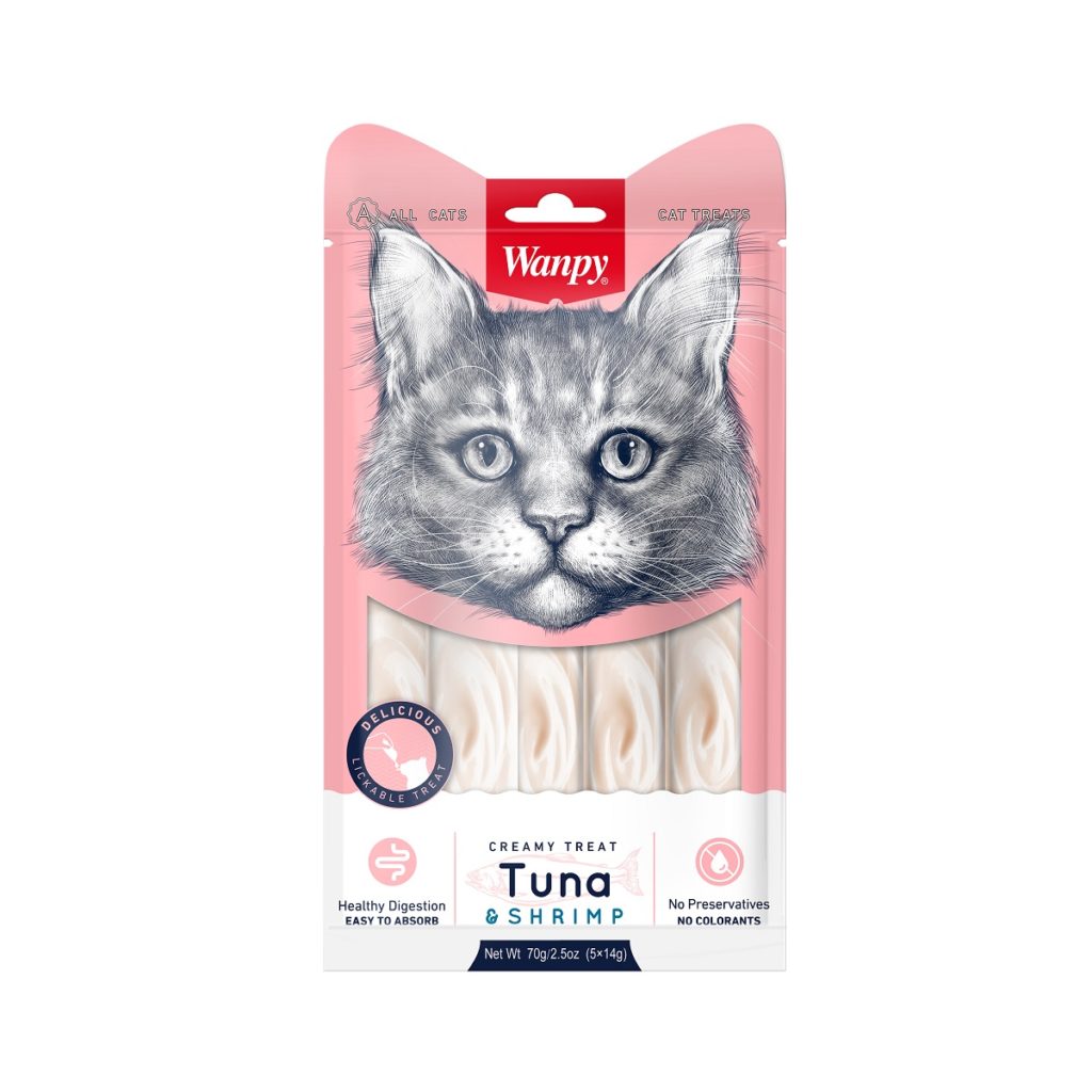 Wanpy Creamy Treat Tuna & Shrimp flavor for Cats - Mickey's Pets Store