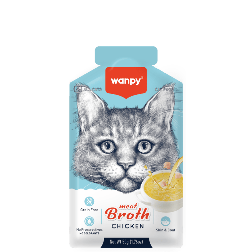 Wanpy Meat Broth Chicken for Cats 50g - Mickey's Pets Store