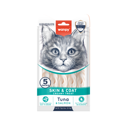 Wanpy Skin & Coat Tuna & Salmon (1Piece/5Pieces) - Mickey's Pets Store
