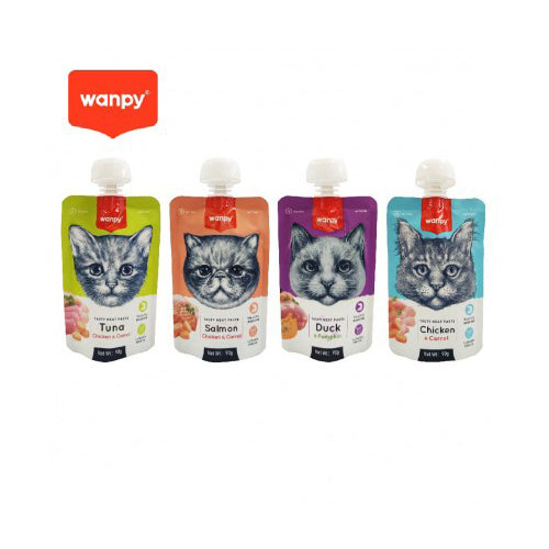 Wanpy Tasty Lickable Paste Cat Treats 90g - Mickey's Pets Store