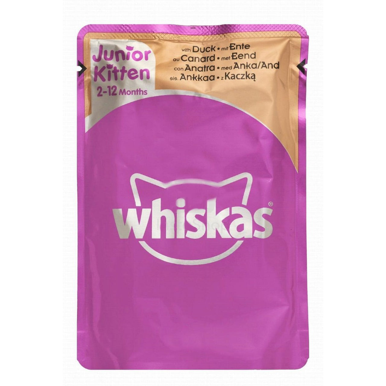 Whiskas junior for kittens from 2 to 12 months, duck flavor (100gr) - Mickey's Pets Store