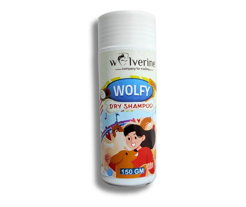 Wolfy Dry Shampoo 150 GM - Mickey's Pets Store