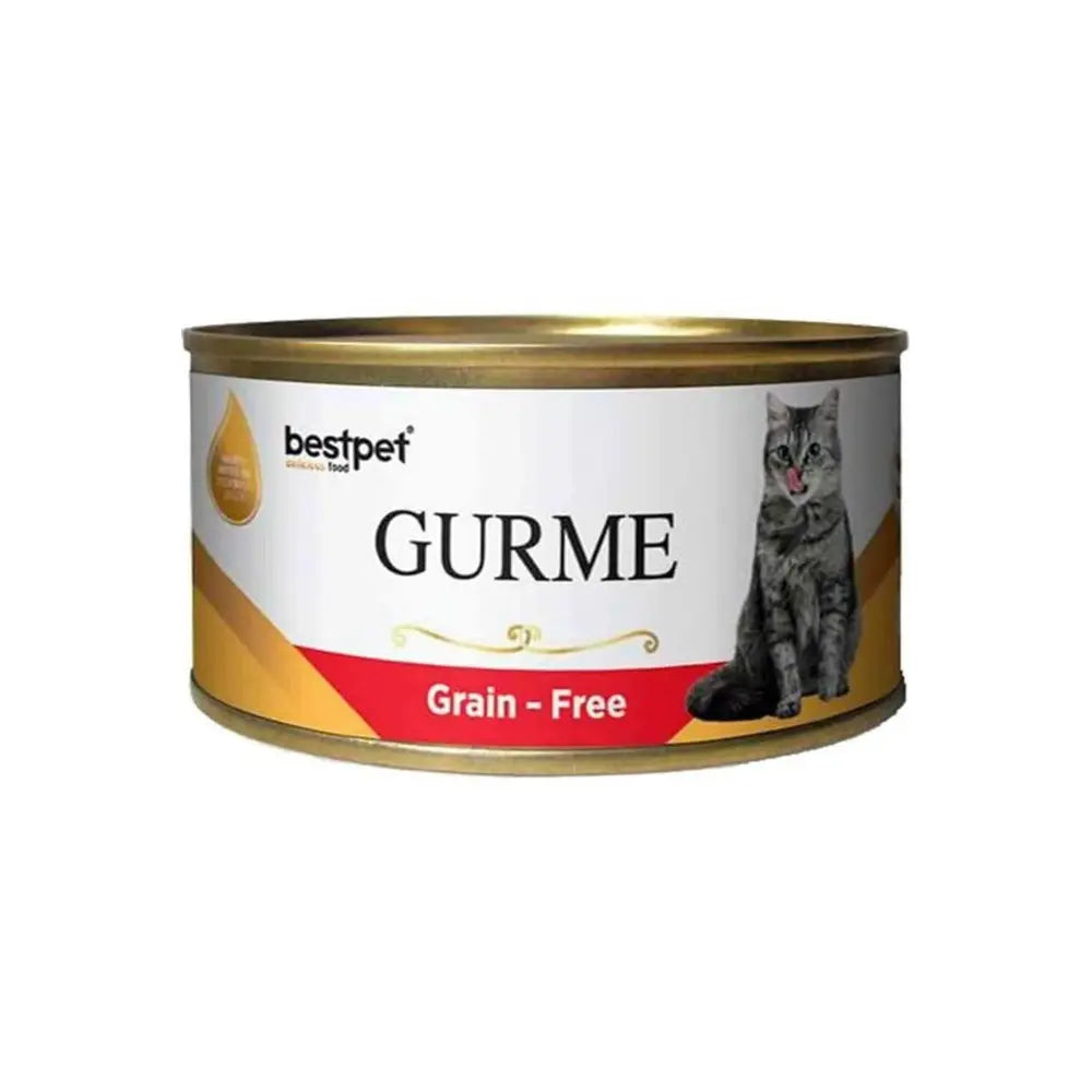 bestpet Gurme Grain - Adult Cat Wet Food Cans  with beef 100 g - Mickey's Pets Store