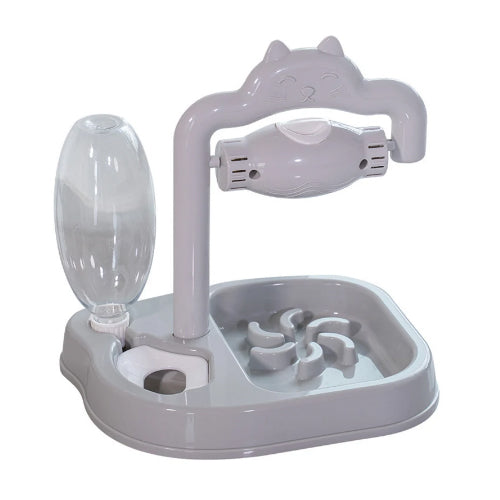 Cat Food & Water Dispenser with Toy - Mickey's Pets Store