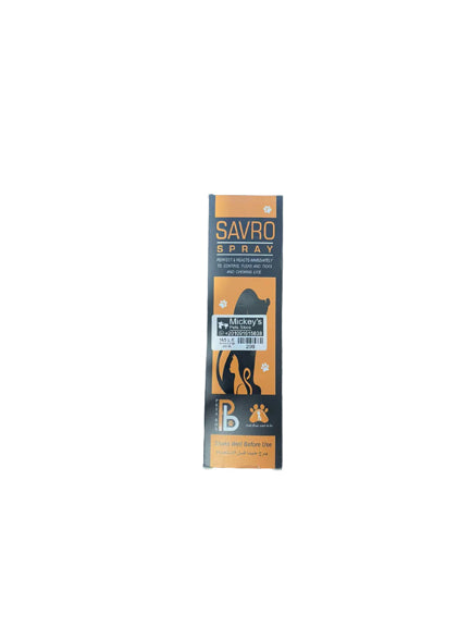 Savro Spray to Control Fleas Ticks and Lice 120ml - Mickey's Pets Store