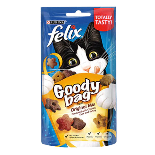 PURINA FELIX Goody Bag Original Mix Cat Treats 60g - Mickey's Pets Store
