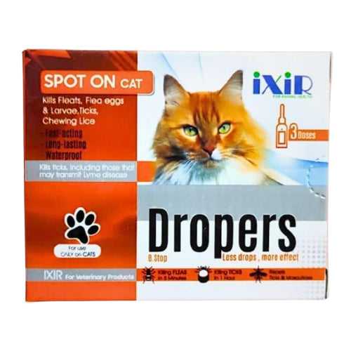 iXiR Dropers Spot-On Drops for Cats - Mickey's Pets Store