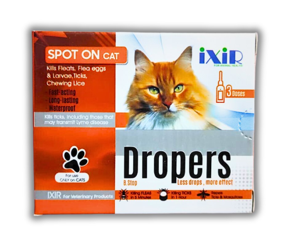 iXiR Dropers Spot On For Cats One Dose - Mickey's Pets Store