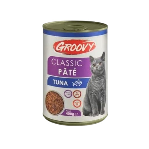 Groovy Classic Cat Pate Tuna Can 400g - Mickey's Pets Store