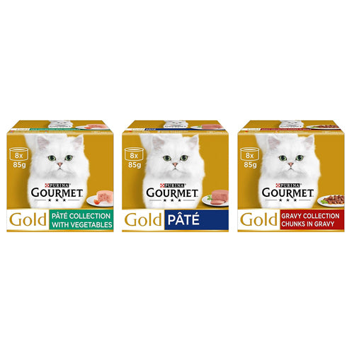 GOURMET Gold Wet Cat Food Assortment Can 85g - Mickey's Pets Store
