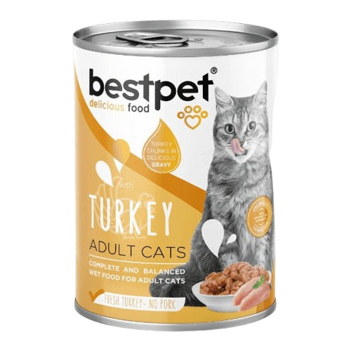 BestPet Delicious Food Cat Wet Food with Turkey 400g - Mickey's Pets Store