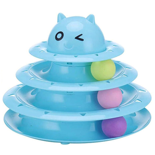 Tower of Tracks 3 Levels Cat Toy - Mickey's Pets Store