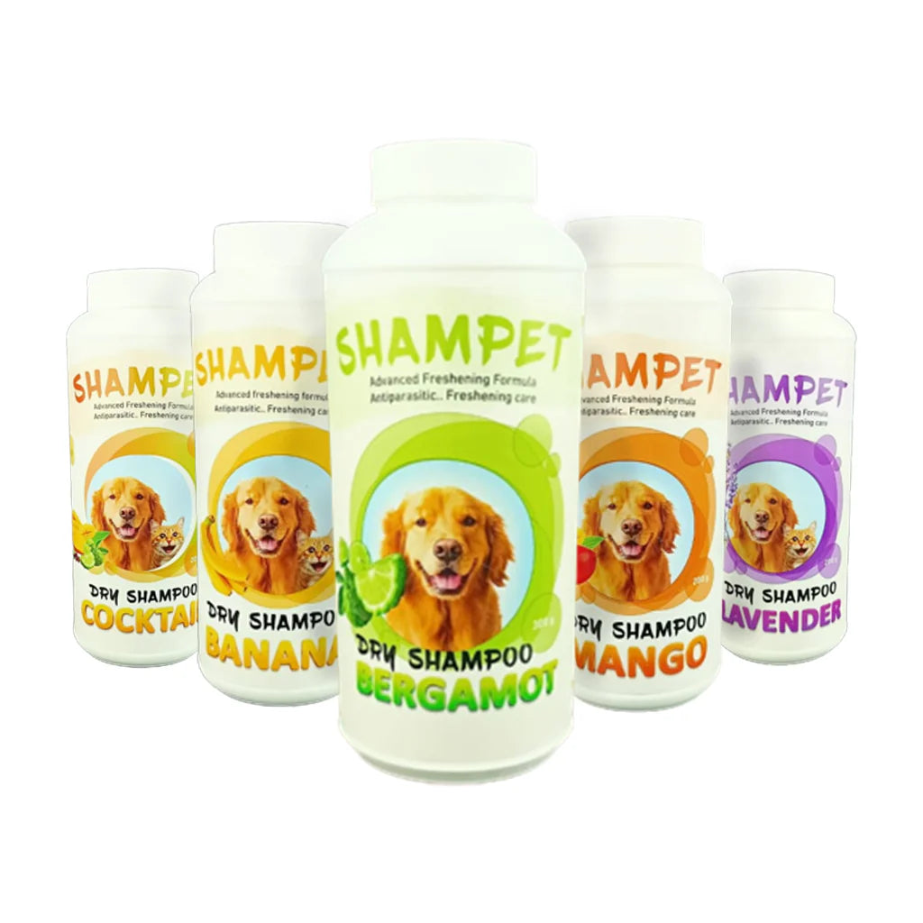 shampet dry shampoo for cat and dog powder 200gr - Mickey's Pets Store