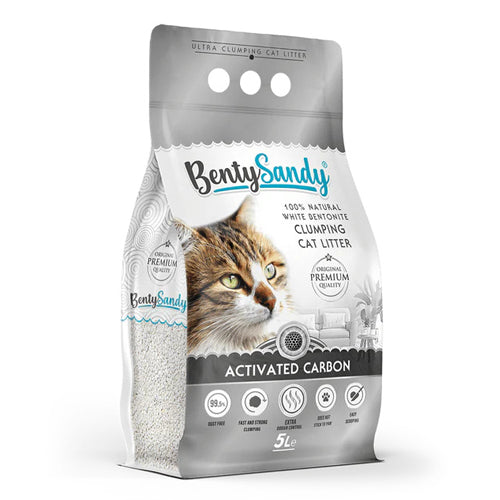 Benty Sandy Clumping Litter Active Carbon 10L - Mickey's Pets Store