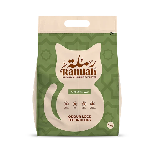 Ramlah Premium Clumping Cat Litter 5kg Odour-Lock, Low Dust & Strong Clumping - Mickey's Pets Store