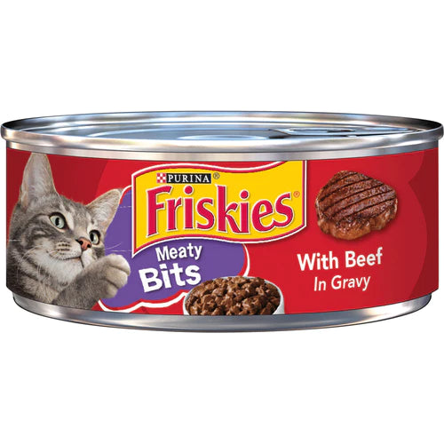 PURINA Friskies Prime Filets with Beef In Gravy Wet Cat Food 156g - Mickey's Pets Store