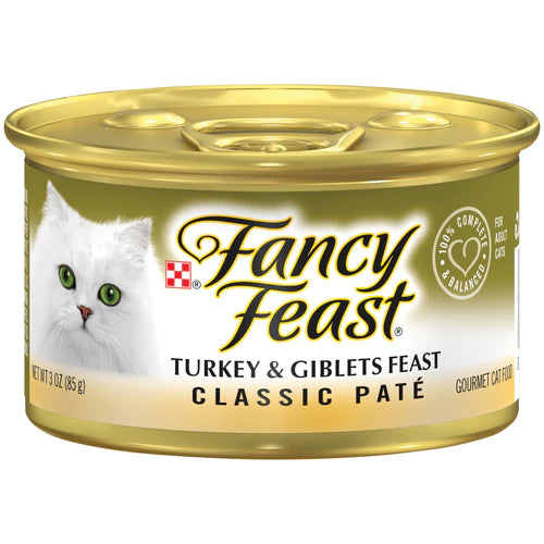 PURINA FANCY FEAST Classic Turkey and Giblets Wet Cat Food 85g - Mickey's Pets Store