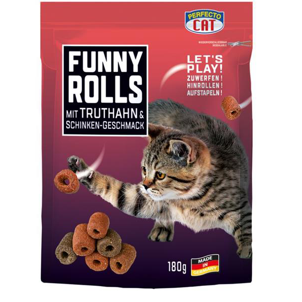 Perfecto Cat Funny Rolls - 180g - Mickey's Pets Store