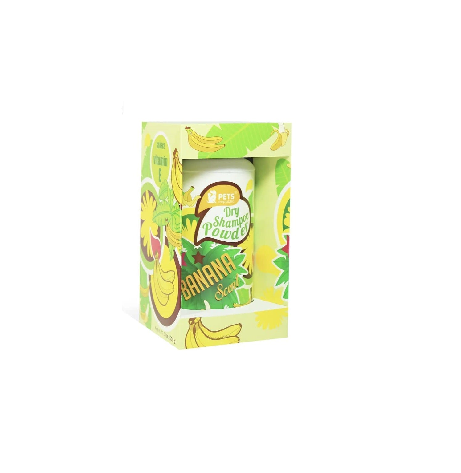 Pets Republic Dry Shampoo with Banana Scent 500g - Mickey's Pets Store