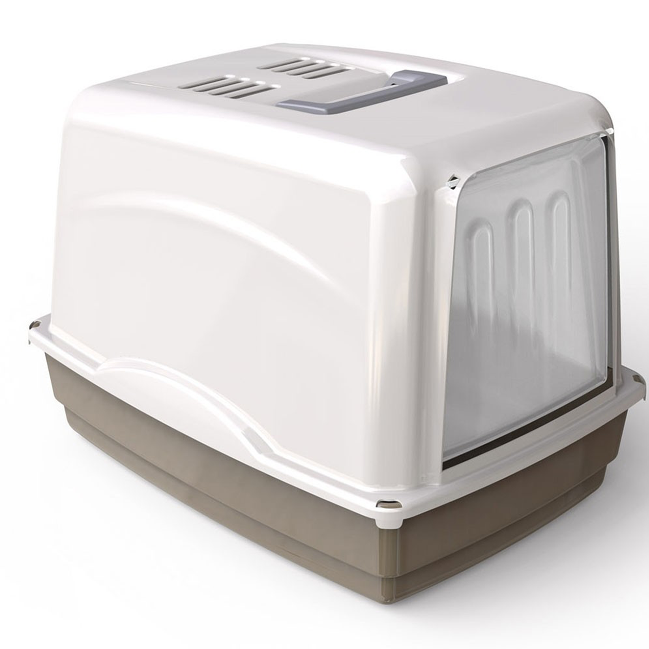 Georplast Vicky Cat Litter Box Grey - Mickey's Pets Store