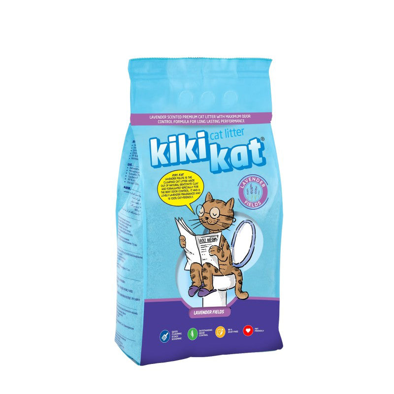 Kiki Kat Bentonite Clumping Cat Litter Lavender 5L - Mickey's Pets Store