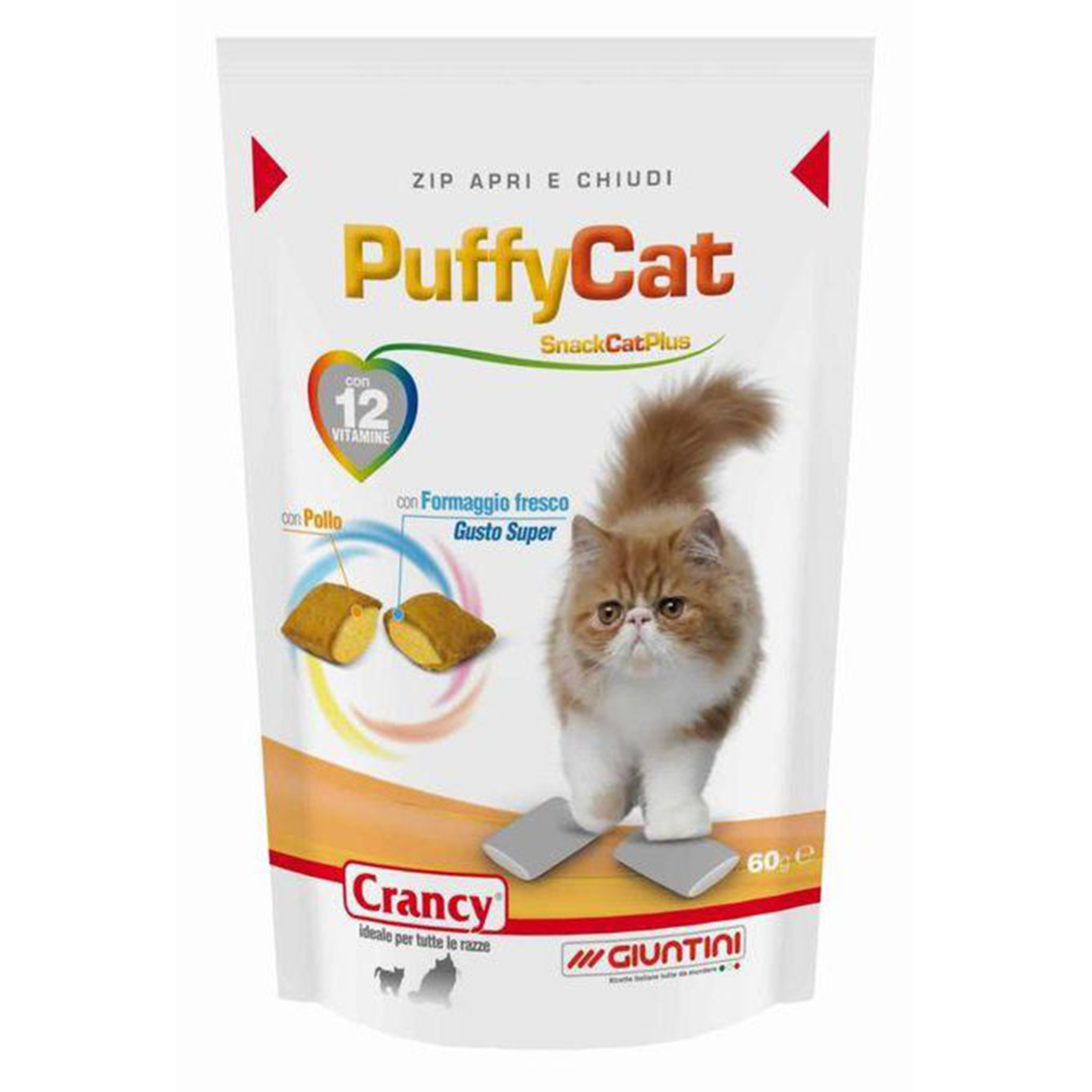 Puffy Cat SnackCatsPlus 60gg - Mickey's Pets Store