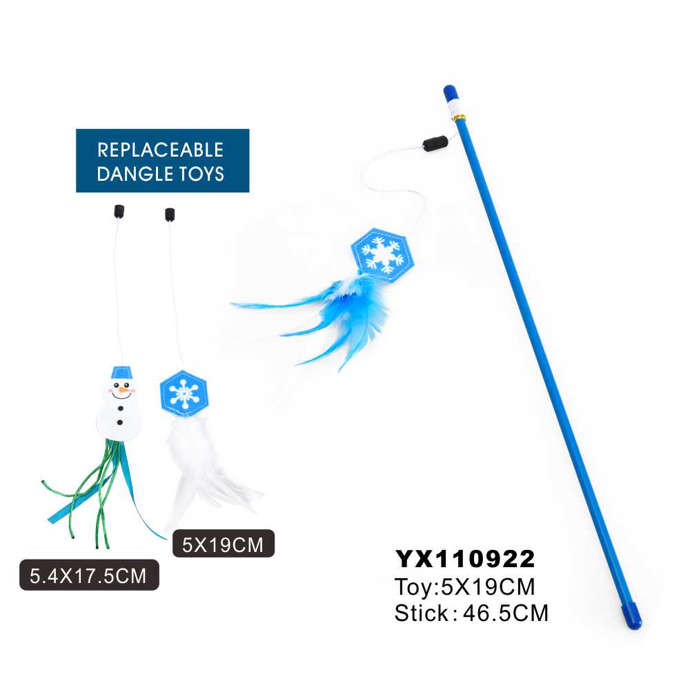 Funny cat stick: YX110922 - Mickey's Pets Store